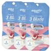Equate The Stylish 3 Blade Disposable Razors for Women, Sensitive, with Shea Butter and Vitamin E, (3 PACK) 9 Count view 1