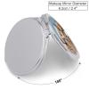 FekiLoot Seashells Starfish Sand Compact Mirror for Purse Portable Travel Makeup Mirrors Metal Magnifying Pocket Mirror Double Sided Small Handheld Mirrors for Women Travel Essentials view 2