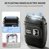 Electric Foil Shaver for Men, 3D Floating Heads Electric Razor for Face & Beard with LED Display, IPX6 Waterproof, USB-C Fast Charging, Wet/Dry Use, Travel Lock, Gifts for Men view 2