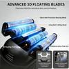 Electric Foil Shaver for Men, 3D Floating Heads Electric Razor for Face & Beard with LED Display, IPX6 Waterproof, USB-C Fast Charging, Wet/Dry Use, Travel Lock, Gifts for Men view 3