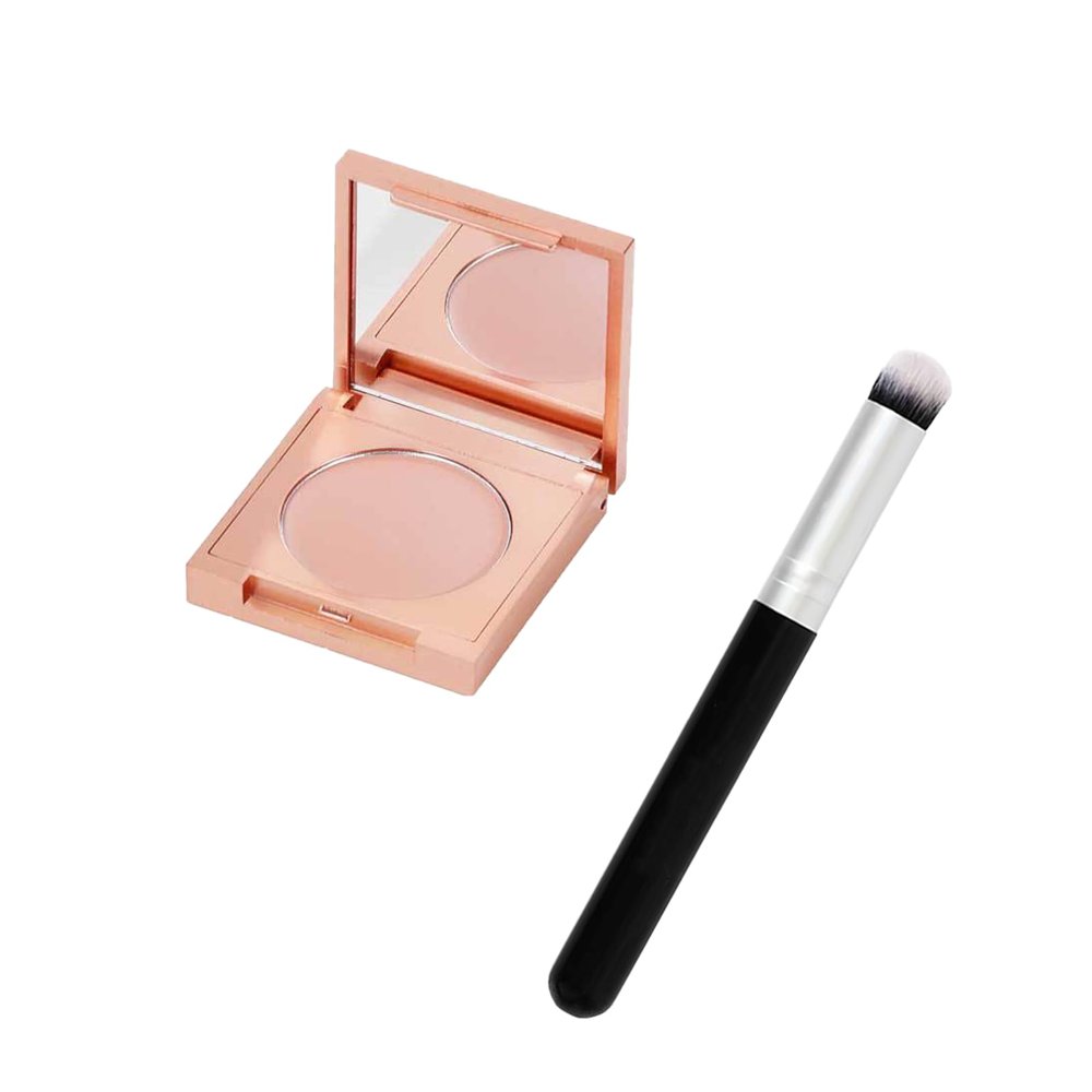 Under Eye Concealer for Dark Circles - Brightening Eye Corrector with Concealer Brush - Full Coverage Crease-proof Formula - Lightweight Long Lasting Eye Makeup (#1)