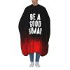 Be A Good Human Gift Barber Cape for Men Salon Hair Cutting Cape Professional Haircut Capes with Adjustable Elastic Neckline 55" x 66" view 1