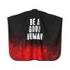 Be A Good Human Gift Barber Cape for Men Salon Hair Cutting Cape Professional Haircut Capes with Adjustable Elastic Neckline 55" x 66" view 2