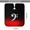 Music Bass Clef Vintage Gift Barber Cape for Men Salon Hair Cutting Cape Professional Haircut Capes with Adjustable Elastic Neckline 55" x 66" view 3
