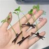 Bean Sprout Hair Clips 50pcs Sprouts Rave Mini Hair Clips Cute Artifacts Funny Little Bean Sprouts with Grass Sprouting for Girls For Party view 4