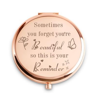 Daricano Personalized Gifts for Women Girls, Custom Gifts for Adult Teen, Compact Mirror for Her Friends Sister Daughter Mom, Birthday, Mothers Day Basket Stuffers