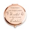 Daricano Personalized Gifts for Women Girls, Custom Gifts for Adult Teen, Compact Mirror for Her Friends Sister Daughter Mom, Birthday, Mothers Day Basket Stuffers view 1