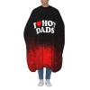 I Love Hot Dads I Heart Hot Dads Gift Barber Cape for Men Salon Hair Cutting Cape Professional Haircut Capes with Adjustable Elastic Neckline 55" x 66" view 1