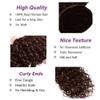 Color #4 Bundles Human Hair Brown Kinky Curly Bundles 20 22 24 Inch Mixed Length 3 Bundles Dark Brown Curly Bundle Human Hair #4 Wet and Wavy Bundles view 3
