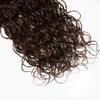 Color #4 Bundles Human Hair Brown Kinky Curly Bundles 20 22 24 Inch Mixed Length 3 Bundles Dark Brown Curly Bundle Human Hair #4 Wet and Wavy Bundles view 4