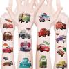 20Pcs Cartoon Cars Temporary Tattoos Birthday Themed Party Supplies Decoration Favors Cartoon Cute Waterproof Sticker for Kids Boys Home Activity Class Prizes Christmas Rewards (Car) view 1