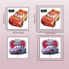 20Pcs Cartoon Cars Temporary Tattoos Birthday Themed Party Supplies Decoration Favors Cartoon Cute Waterproof Sticker for Kids Boys Home Activity Class Prizes Christmas Rewards (Car) view 2