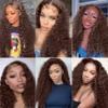 #4 Chocolate Brown Bundles Human Hair Deep Wave Bundles 24 26 28 Inch Deep Wave Bundles Unprocessed Brazilian Virgin Hair Deals Quick Weave Hair Extensions 3 Bundle 50 Gram Per Bundle view 2