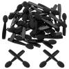 50 Pcs Disposable Eye Shadow Applicators, Mini Eye Shadow Applicators Sticks, Disposable Makeup Eyeshadow Sponges, Eyes Makeup Brushes with Black Sponge Tip for Women view 1