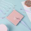 8 PCS Eyebrow Razor for Women, Portable Mini Eyebrow Razor Trimmer Facial Face Shaver Lip Hair Remover with Precision Cover, Small Shaving Removal Tool for Women Makeup Face Care Tools (Clear, Purple) view 4