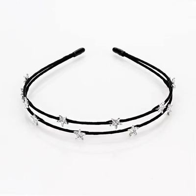 UOHLCX HBJWOV Double-layer Star Headband Women's All-match Going Out Hair Clip Accessories