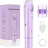 LIBAXIN Glow Aura 2-in-1 Electric Shaver for Women, Bikini Line Trimmer & Peach Fuzz Remover, IPX7 Waterproof Wet & Dry Electric Razor for Pubic Hair, Underarms and Legs (Purple) view 1