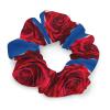 Red Roses Satin Scrunchies for Women - No Crease Hair Ties - Soft Silk Hair Scrunchies for Girls Elastic Ponytail Holders, Stylish Hair Bands & Wrist Bracelets Gifts view 1