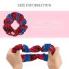 Red Roses Satin Scrunchies for Women - No Crease Hair Ties - Soft Silk Hair Scrunchies for Girls Elastic Ponytail Holders, Stylish Hair Bands & Wrist Bracelets Gifts view 2