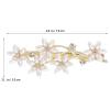 Artibetter 2pcs Pearl Rhinestone Bridal Barrettes Hair Clips Wedding Hair Accessories for Women Bridesmaid Floral Branch Design view 2