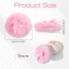 3 PCS Large Fluffy Body Powder Puff, Soft Dusting Powder Puff for Body Face, 3 Colors Washable Reusable Makeup Puffs view 2