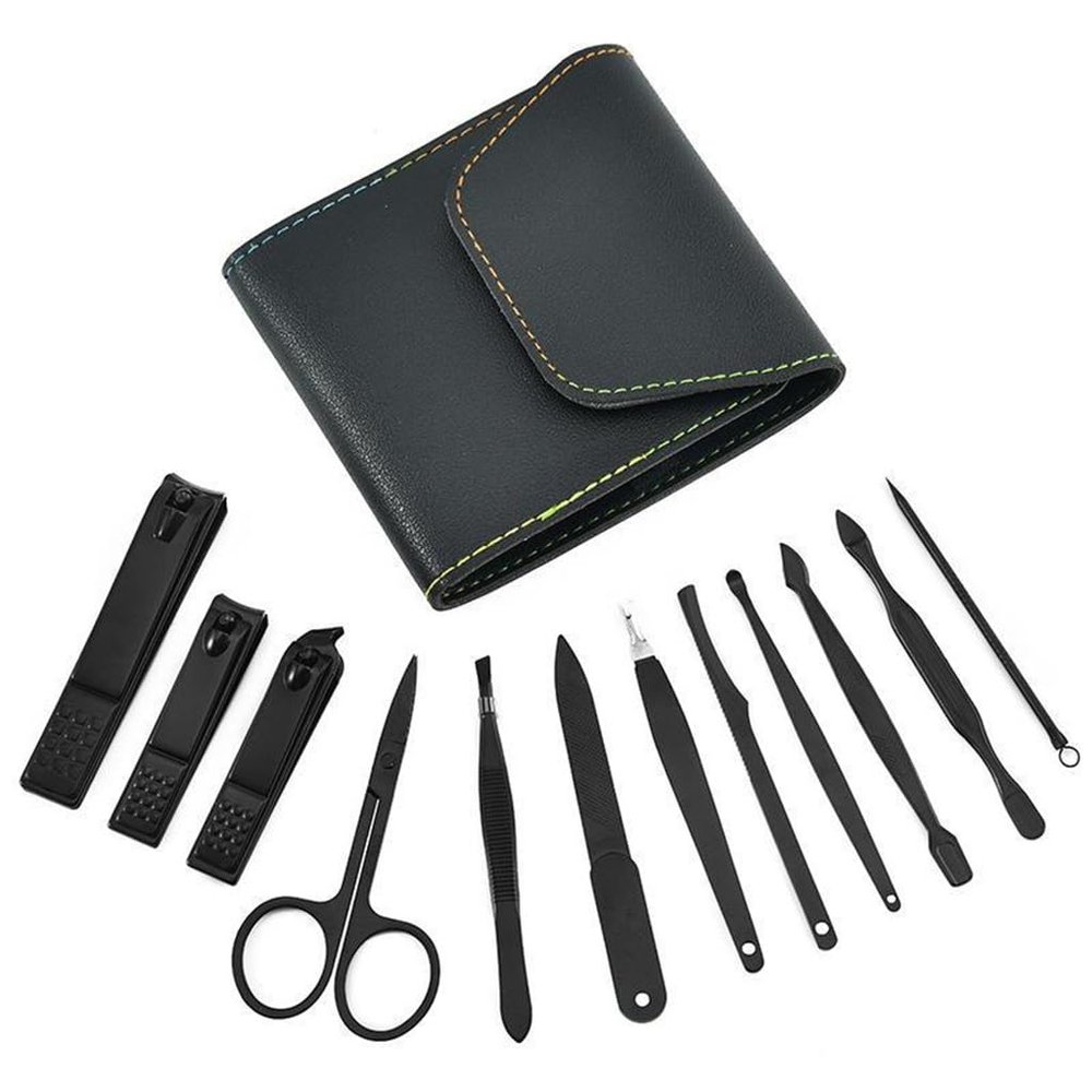 MVNOIRE Stainless Steel Nail Clippers Set Manicure Tool Decoration Care