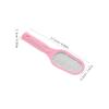 JEWEDECO Stainless Steel Foot File Callus Remover Tool Pink Handheld Pedicure Exfoliating Scrubber for Dead Skin Removal and Foot Care view 2