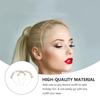 ULTECHNOVO 2pcs Rhinestone Letter Hairbands Christmas Xmas Party Headbands Chic Holiday Hair Accessories for Women New Year Headdresses Gold and White Set view 3