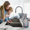 8 Oz Clear Grey Soap Dispenser - Refillable Liquid Soap Pump for Kitchen & Bathroom, Rust-Proof 304 Stainless Steel, Ideal for Hand & Dish Soap Grey view 3