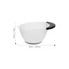 CATIEBYE Hair Dyeing Brush and Hair Dye Bowl Set with White Mixing Bowl and 2 Soft Bristle Brushes for Salon and Color Style view 2