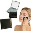 EKIND Black 3 in 1 Oil Blotting Paper Set with Mirror and Adhesive Makeup Puff, Facial Portable Matte Control for Oily Skin Travel Compact (100 Sheets Oily Absorbing Pads) view 1