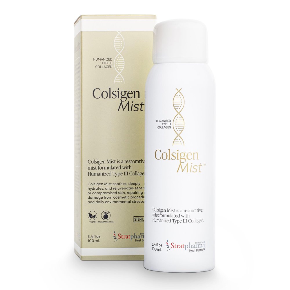 Colsigen Mist, Soothing Hydrating Facial Spray for Sensitive and Post-Procedure Skin, Hydrates + Soothes + Refreshes, Formulated with Recombinant Type III Collagen