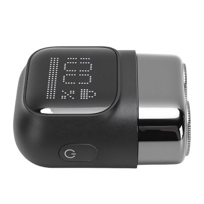 Drfeify Electric Beard Trimmer, Alloy Trimmer with LCD Display, Rechargeable Portable Grooming Tool for Men Travel Use (Black)