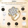 Electric Razors for Women, 5-in-1 Electric Shaver with 7D Magnetic Head, IPX7 Waterproof Wet Dry Hair Remover with LED Display, Travel Lock for Body Face Underarms Bikini Legs (Rose Gold) view 3