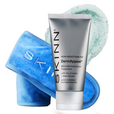 SKINN DermAppeal Microdermabrasion Face Scrub with Velvet-Soft Headband