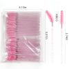 100 Pcs Eyelash Brush Disposable Mascara Wands, Crystal Eyebrow Spoolies Brush for Extensions, Eyelash Extensions Makeup Brush Tools with Container view 3