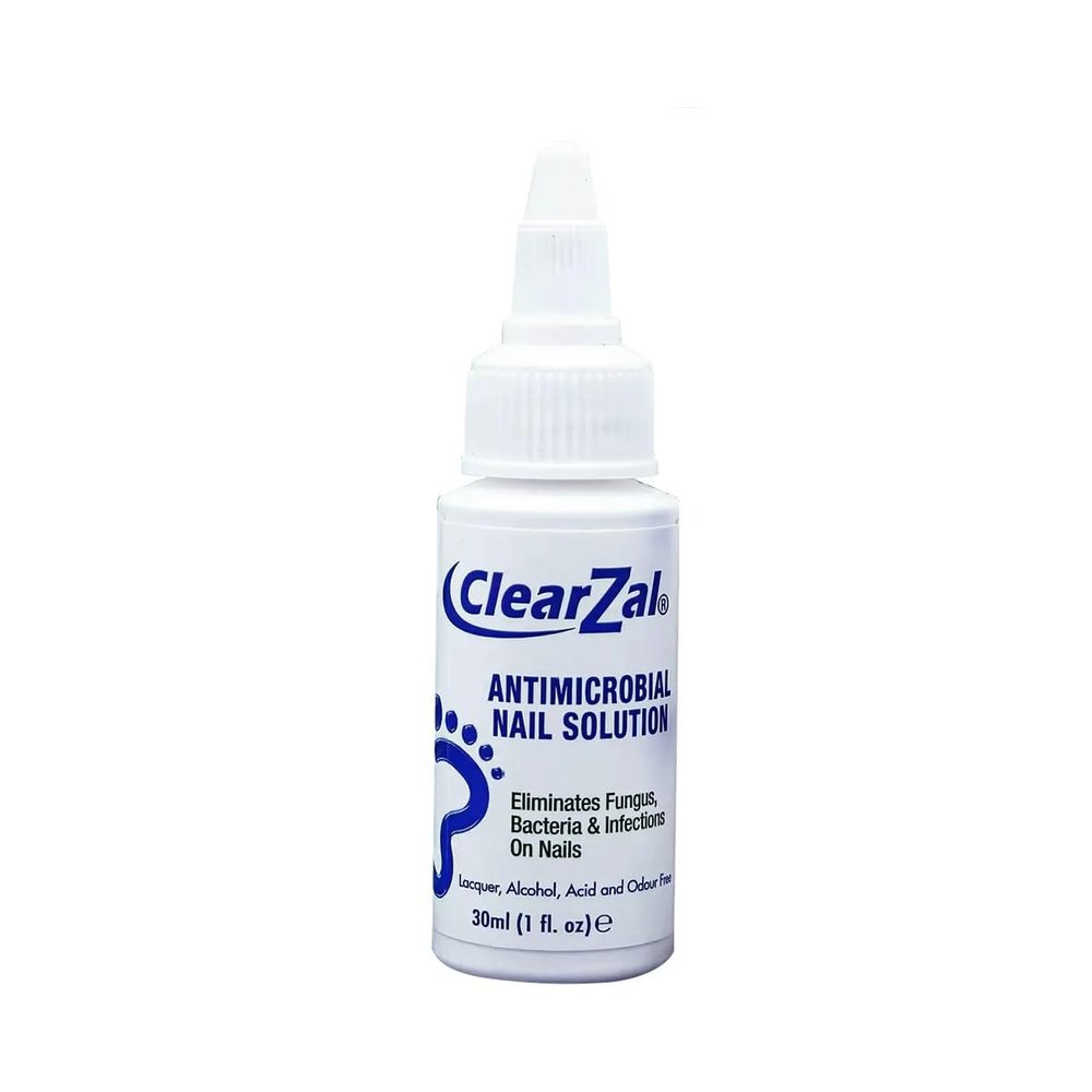 ClearZal Bad Nail Repair, BAC Nail Solution Treatment Cuticle Serum with Premium Glass File 1 Ounce