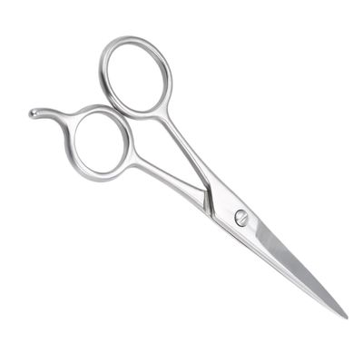 FRCOLOR Stainless Steel Beard Scissors and Eyebrow Scissors, Silver Grooming Tool for Facial Hair Trimming and Hairdressing, Precision Mens Mustache Care Accessory for Daily Use