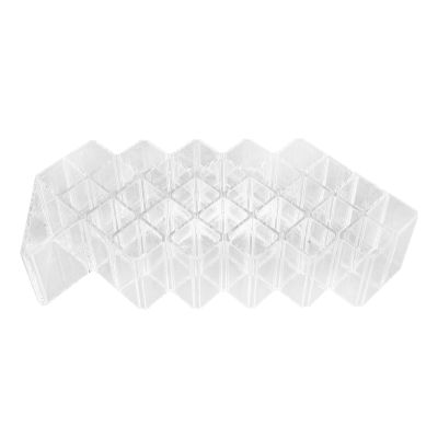 Hohopeti Makeup Lipstick Holder and Lip Gloss Organizer Acrylic Desktop Storage Stand with Multiple Compartments for Bedroom Vanity Cosmetics Display