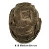 Mens Toupee Human Hair System Transparent French Lace Toupee Hair for Men Durable NPU Around Mens Hair Piece Narural Hair Systems 6"X9" #18 Medium Blonde-120% Med-Light to Medium Density view 2