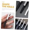 Cabilock 2pcs Stainless Steel Nail File Set 13cm 18cm Non-Rust Double-Sided Manicure Art Tools Thick Toe Nails at Home Or Travel view 3