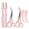 Elegaperma 6 Pcs Eyebrow Trimmer Scissors,Eyebrow Scissors with Comb view 1