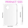 2Pcs Makeup Plate for Foundation Set, Reusable Makeup Palette Tray with Stainless Steel for Foundation, Art Pigments view 2