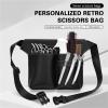 UXALoH6 Barber Waist Pouch Barber Hair Scissor Bag Pu Leather Hairdressing Holster Bags Large Capacity Tool Waist Pack Belt Salon Storage Supplies view 2