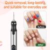 10 Pcs 3/32 Shank Ball Bit Nail Drill, Manicure Drill Bits Round Ball Cuticle Bit Set with Case, Nail File Gel Polishing Head for Acrylic Manicure Pedicure 2.34mm view 4