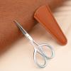 Eyebrow Scissors, Stainless Steel Small Scissors for Facial Hair, Eyebrows, Beard, Nose, Crafting, Sewing, and Travel, 3.5 Inch with Protective Case view 4