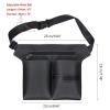 UXALoH6 Barber Waist Pouch PU Leather Hair Scissor Bag Barber Comb Clip Case - Hairdressing Tool Holder Salon Waist Pack Belt Storage Solution For Stylists view 2