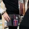 UXALoH6 Barber Waist Pouch PU Leather Hair Scissor Bag Barber Comb Clip Case - Hairdressing Tool Holder Salon Waist Pack Belt Storage Solution For Stylists view 3
