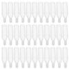 BIUDECO 100pcs 10ml Plastic Dropper Bottles for Liquids and Essential Oils, Mini Refillable Squeeze Bottles with White Caps for Travel and Sample Storage view 1