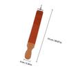 CLISPEED Leather Razor Strop and Double-layer Sharpening Strap with Hanging Buckle, Canvas and Leather Strop for Straight Razor Sharpening, Men's Barber Shaving Accessory view 2